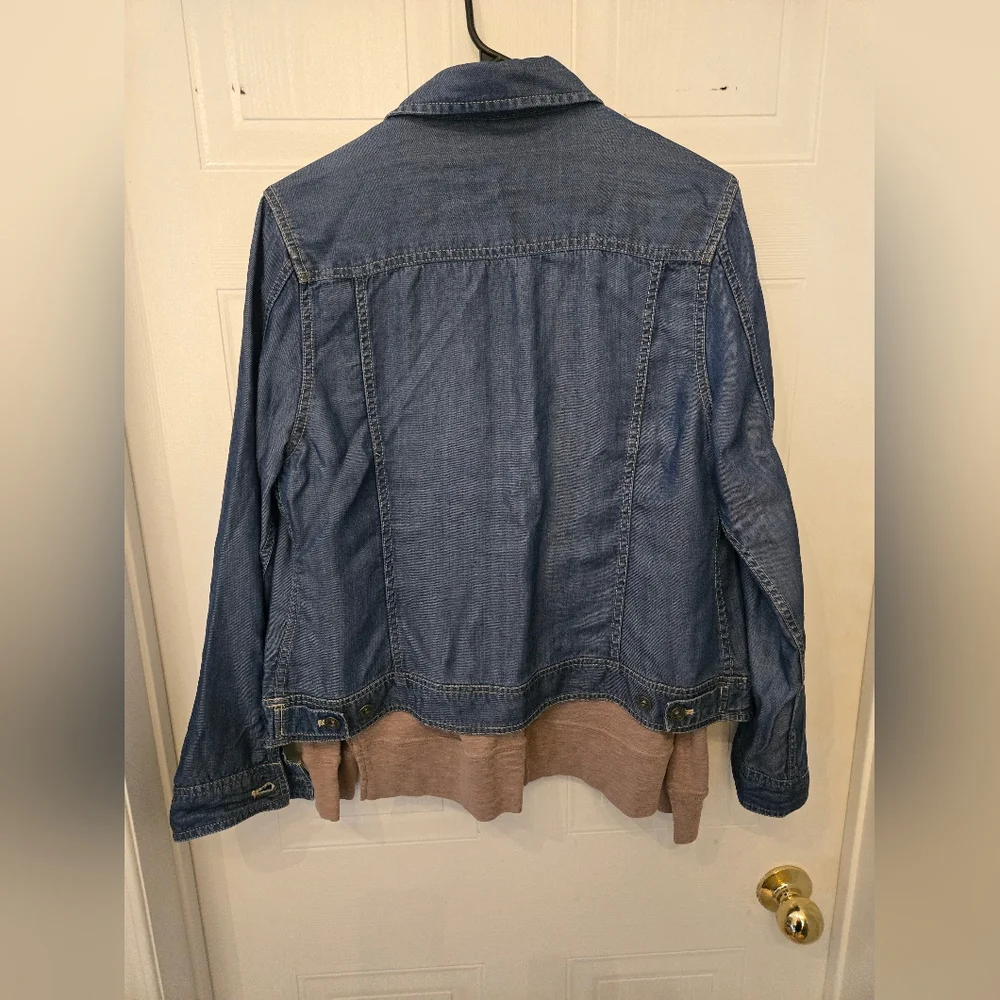 L.L. Bean Classic Blue Jean Jacket Small - Picture 4 of 5